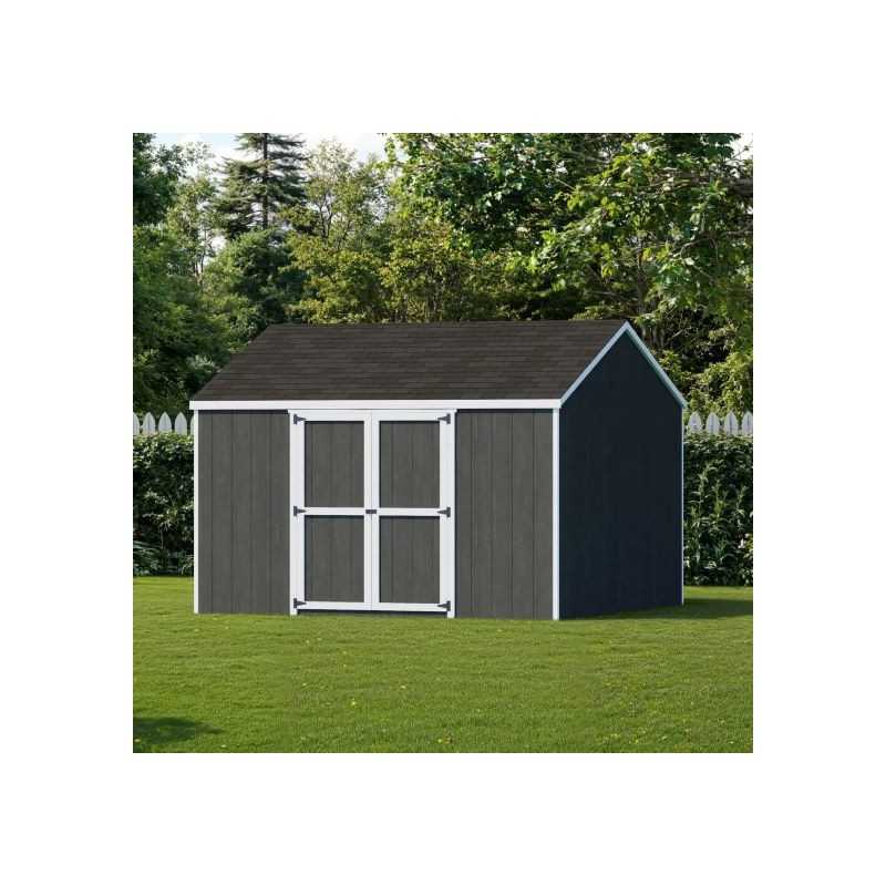Little Cottage Co. Value Gable 12x12 Wood Storage Shed Kit - Side Entry (12x12 VGS-SE-PC)