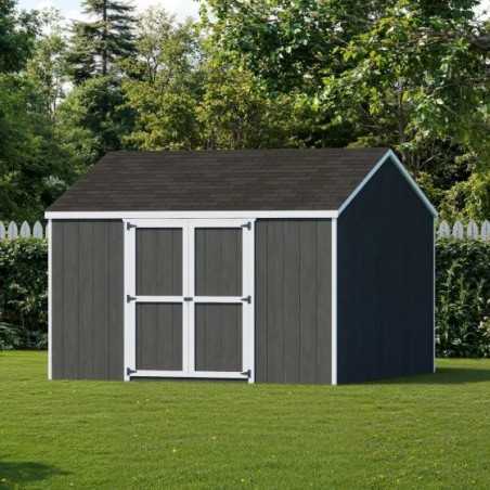 Little Cottage Co. Value Gable 12x12 Wood Storage Shed Kit - Side Entry (12x12 VGS-SE-PC)