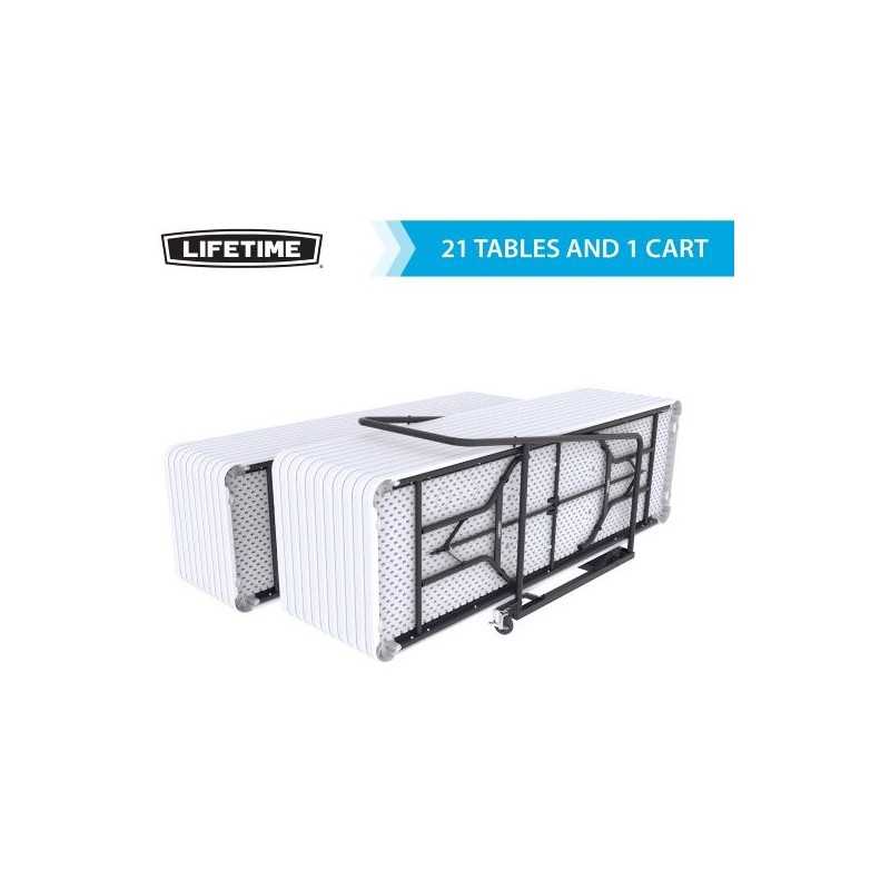 Lifetime (21) 8Ft Tables and Cart Set (80135)