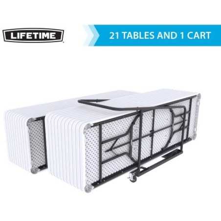 Lifetime (21) 8Ft Tables and Cart Set (80135)