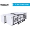 Lifetime (21) 8Ft Tables and Cart Set (80135)
