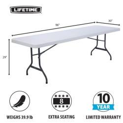 Lifetime (21) 8ft Tables and Cart Set (80135)