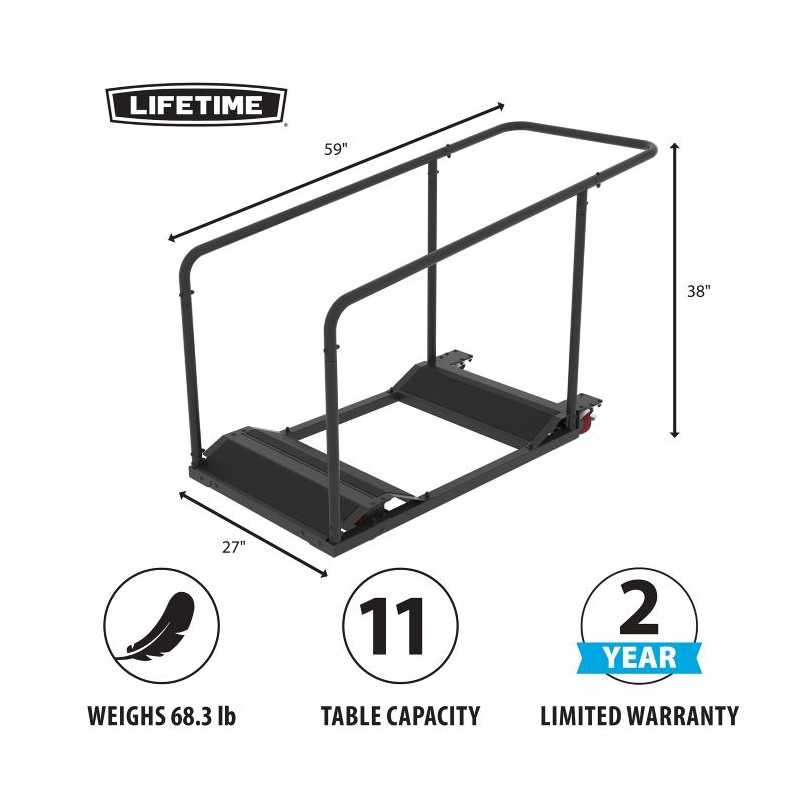 Lifetime (21) 8Ft Tables and Cart Set (80135)