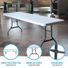 Lifetime (21) 8Ft Tables and Cart Set (80135)