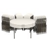 Lifetime (4) 60-Inch Round Stacking Table and (32) Chair Set - Commercial (80501)