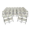 Lifetime (4) 60-Inch Round Stacking Table and (32) Chair Set - Commercial (80501)