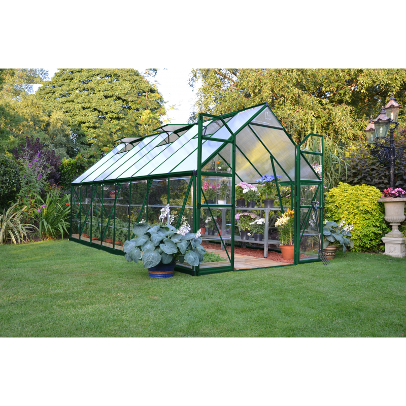 Palram - Canopia 8x16 Balance Hobby Greenhouse Kit - Green (HG6116G)