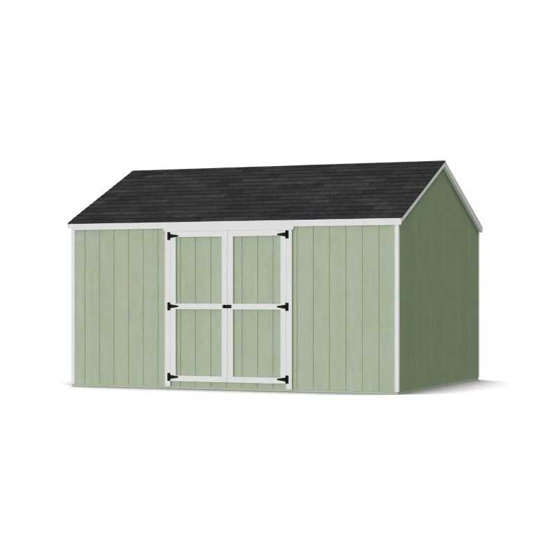 Little Cottage Co. Value Gable 12x14 Wood Storage Shed Kit - Side Entry (12x14 VGS-SE-PC)