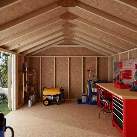 Little Cottage Co. Value Gable 12x14 Wood Storage Shed Kit - Side Entry (12x14 VGS-SE-PC)