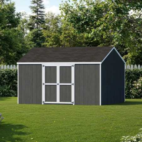 Little Cottage Co. Value Gable 12x14 Wood Storage Shed Kit - Side Entry (12x14 VGS-SE-PC)