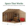 Little Cottage Co. Value Gable 12x12 Wood Storage Shed Kit - Side Entry (12x12 VGS-SE-PC)