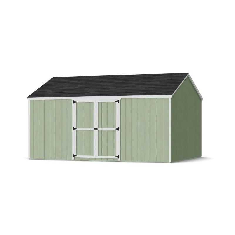 Little Cottage Co. Value Gable 12x16 Wood Storage Shed Kit - Side Entry (12x16 VGS-SE-PC)
