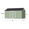 Little Cottage Co. Value Gable 12x16 Wood Storage Shed Kit - Side Entry (12x16 VGS-SE-PC)