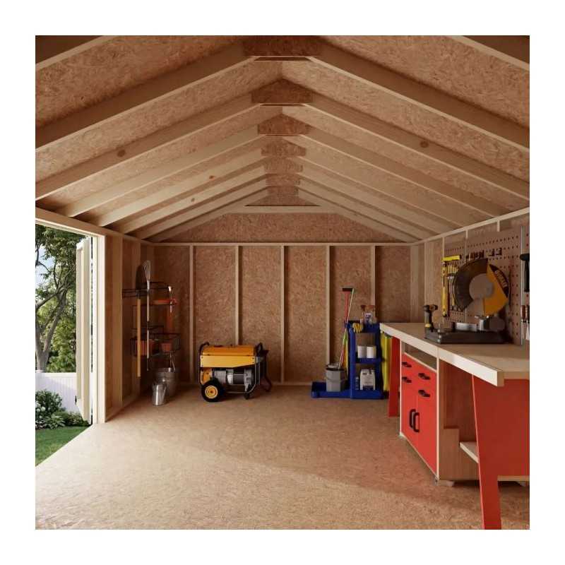 Little Cottage Co. Value Gable 12x16 Wood Storage Shed Kit - Side Entry (12x16 VGS-SE-PC)