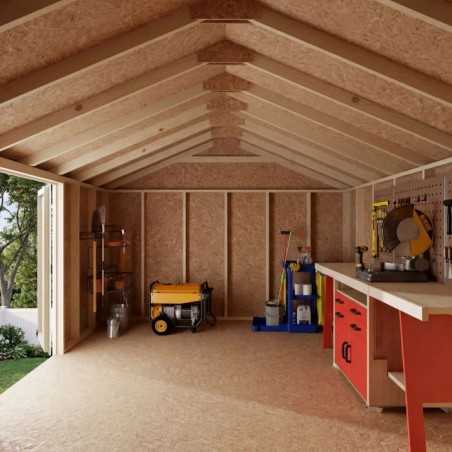 Little Cottage Co. Value Gable 12x16 Wood Storage Shed Kit - Side Entry (12x16 VGS-SE-PC)