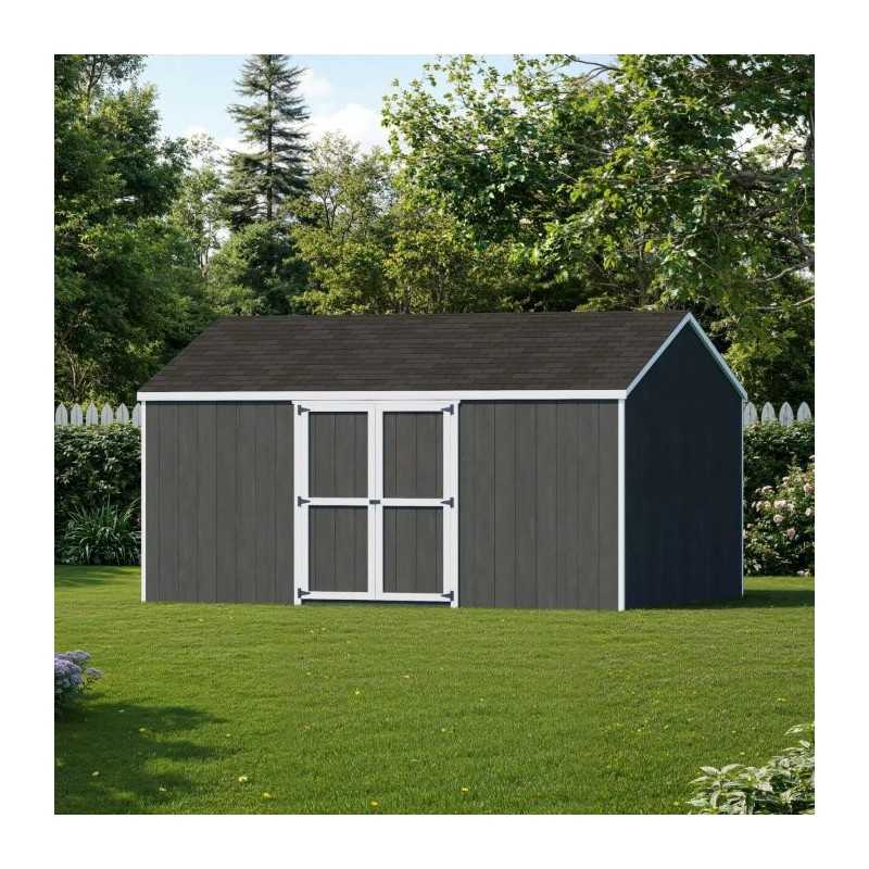 Little Cottage Co. Value Gable 12x16 Wood Storage Shed Kit - Side Entry (12x16 VGS-SE-PC)