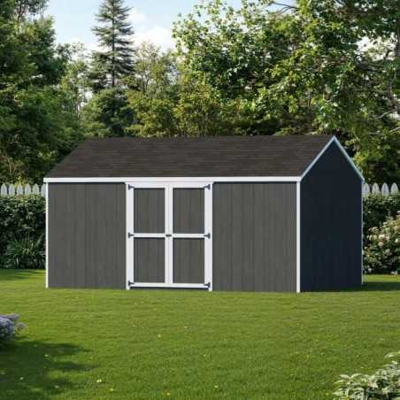 Little Cottage Co. Value Gable 12x16 Wood Storage Shed Kit - Side Entry (12x16 VGS-SE-PC)