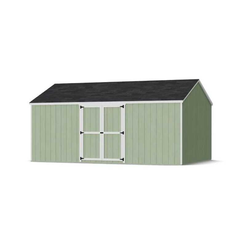 Little Cottage Co. Value Gable 12x18 Wood Storage Shed Kit - Side Entry (12x18 VGS-SE-PC)