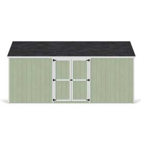 Little Cottage Co. Value Gable 12x18 Wood Storage Shed Kit - Side Entry (12x18 VGS-SE-PC)