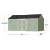 Little Cottage Co. Value Gable 12x18 Wood Storage Shed Kit - Side Entry (12x18 VGS-SE-PC)
