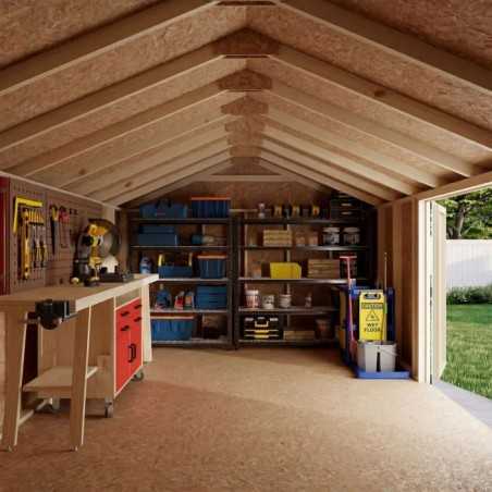 Little Cottage Co. Value Gable 12x18 Wood Storage Shed Kit - Side Entry (12x18 VGS-SE-PC)