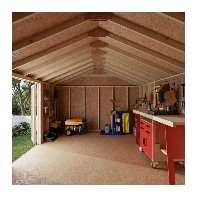 Little Cottage Co. Value Gable 12x18 Wood Storage Shed Kit - Side Entry (12x18 VGS-SE-PC)