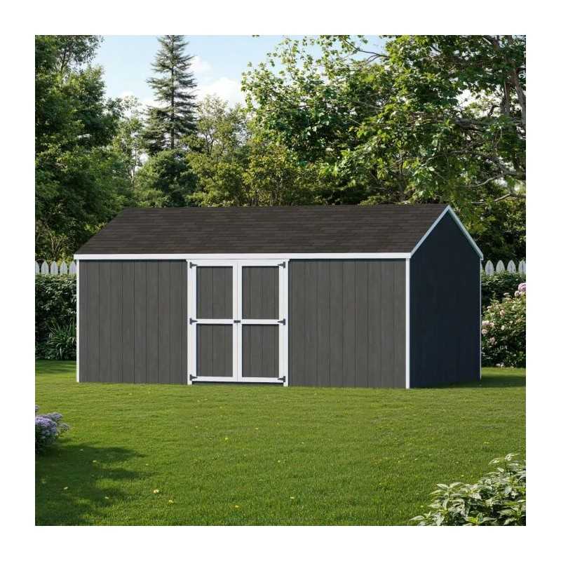 Little Cottage Co. Value Gable 12x18 Wood Storage Shed Kit - Side Entry (12x18 VGS-SE-PC)