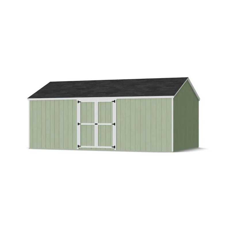Little Cottage Co. Value Gable 12x20 Wood Storage Shed Kit - Side Entry (12x20 VGS-SE-PC)