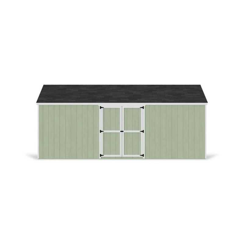 Little Cottage Co. Value Gable 12x20 Wood Storage Shed Kit - Side Entry (12x20 VGS-SE-PC)