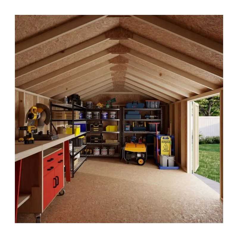 Little Cottage Co. Value Gable 12x20 Wood Storage Shed Kit - Side Entry (12x20 VGS-SE-PC)