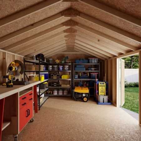 Little Cottage Co. Value Gable 12x20 Wood Storage Shed Kit - Side Entry (12x20 VGS-SE-PC)