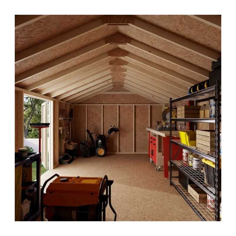 Little Cottage Co. Value Gable 12x20 Wood Storage Shed Kit - Side Entry (12x20 VGS-SE-PC)