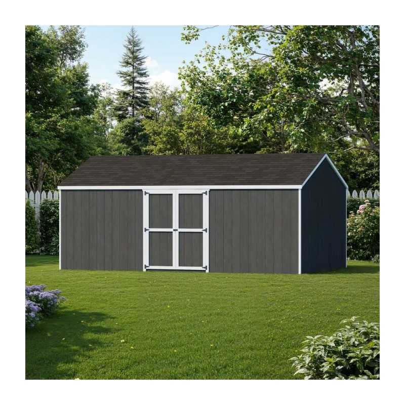 Little Cottage Co. Value Gable 12x20 Wood Storage Shed Kit - Side Entry (12x20 VGS-SE-PC)