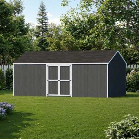 Little Cottage Co. Value Gable 12x20 Wood Storage Shed Kit - Side Entry (12x20 VGS-SE-PC)