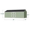 Little Cottage Co. Value Gable 12x24 Wood Storage Shed Kit - Side Entry (12x24 VGS-SE-PC)