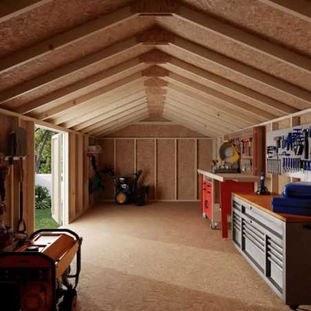 Little Cottage Co. Value Gable 12x24 Wood Storage Shed Kit - Side Entry (12x24 VGS-SE-PC)