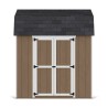 Little Cottage Co. Value Gambrel 8x8 Barn Shed Kit w/ 6' Sidewall - Side Entry (8x8 VGB-6-SE-PC)