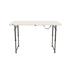 Lifetime 4-Foot Adjustable Fold-In-Half Table - Essential (80529)