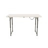 Lifetime 4-Foot Adjustable Fold-In-Half Table - Essential (80529)