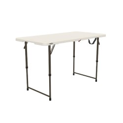 Lifetime 4-Foot Adjustable Fold-In-Half Table - Essential (80529)