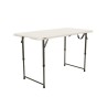Lifetime 4-Foot Adjustable Fold-In-Half Table - Essential (80529)