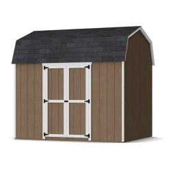 Little Cottage Co. Value Gambrel 8x10 Barn Shed Kit w/ 6' Sidewall - Side Entry (8x10 VGB-6-SE-PC)