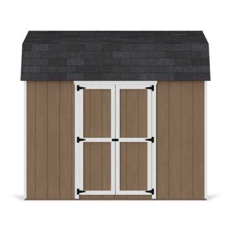 Little Cottage Co. Value Gambrel 8x10 Barn Shed Kit w/ 6' Sidewall - Side Entry (8x10 VGB-6-SE-PC)