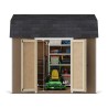 Little Cottage Co. Value Gambrel 8x10 Barn Shed Kit w/ 6' Sidewall - Side Entry (8x10 VGB-6-SE-PC)