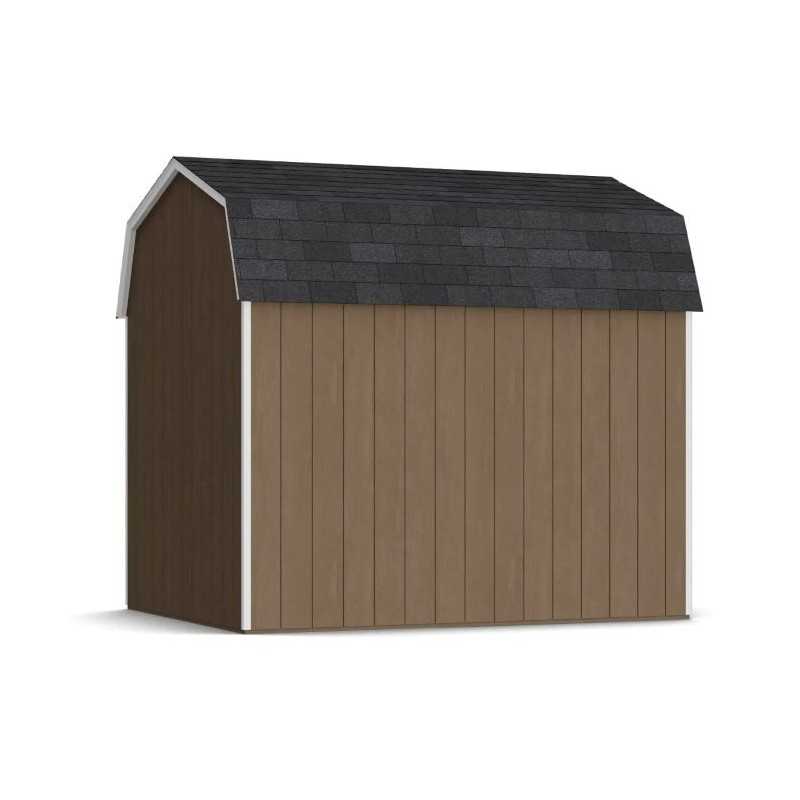 Little Cottage Co. Value Gambrel 8x10 Barn Shed Kit w/ 6' Sidewall - Side Entry (8x10 VGB-6-SE-PC)