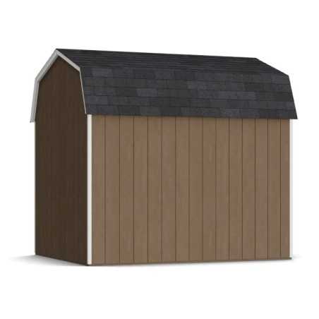 Little Cottage Co. Value Gambrel 8x10 Barn Shed Kit w/ 6' Sidewall - Side Entry (8x10 VGB-6-SE-PC)