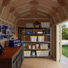 Little Cottage Co. Value Gambrel 8x10 Barn Shed Kit w/ 6' Sidewall - Side Entry (8x10 VGB-6-SE-PC)