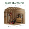 Little Cottage Co. Value Gambrel 8x10 Barn Shed Kit w/ 6' Sidewall - Side Entry (8x10 VGB-6-SE-PC)