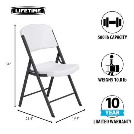 Lifetime Classic Folding Chair - 32 Pack (82802)