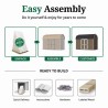 Little Cottage Co. Value Gambrel 8x12 Barn Shed Kit w/ 6' Sidewall - Side Entry (8x12 VGB-6-SE-PC)